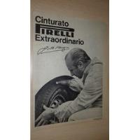 P465 Clipping Publicidad Fangio Neumaticos Pirelli Año 1967 segunda mano  Argentina