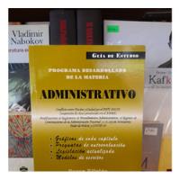 Guía De Estudio. Administrativo. Editorial Estudio.  segunda mano  Argentina