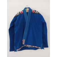 Usado, Kimono Jiu Jitsu Shiai Azul Talle M 3  Algodon Tramado segunda mano  Argentina