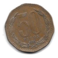 Chile Moneda De 50 Pesos Año 1995 - Km 219.2 - M.b. segunda mano  Argentina