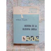 Wilhelm Capelle - Historia De La Filosofía Griega / Gredos, usado segunda mano  Argentina