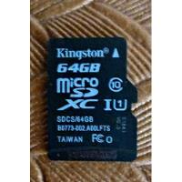Usado, Memoria Micro Sd Kingston - Sdcs 64gb Clase 10 segunda mano  Argentina