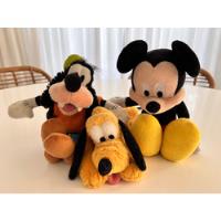 Set Peluches Mickey Mouse Pluto Goofy Original Disney Parks segunda mano  Argentina