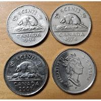 Canadá X 4 Monedas 5 Centavos Incluye 5 Centavos 1952 - 2002 segunda mano  Argentina