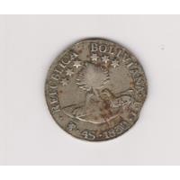 Moneda Bolivia 4 Soles Año 1830 Jl Plata Muy Bueno + segunda mano  Argentina