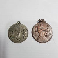 Antiguas Medallas Fútbol 1950 - 1960 Lote X 2 Mag 60126 segunda mano  Argentina