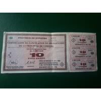 Usado, Bono Provincia De Córdoba Cecor 10 Pesos 1996 segunda mano  Argentina
