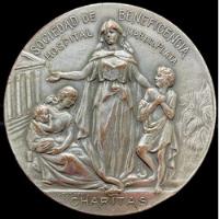 Medalla Mar Del Plata. Hospital, Piedra Fundamental, 1903 segunda mano  Argentina