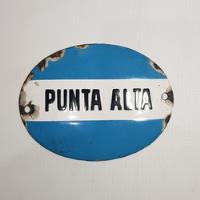 Antigua Patente Esmaltada Punta Alta Original Mag 60016 segunda mano  Argentina