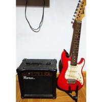 Mini Guitarra Eléctrica Strockaster Mirs Y Amplificador 15 W segunda mano  Argentina