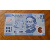Mexico Billete 20 Pesos 2008, Polímero Usado. segunda mano  Argentina