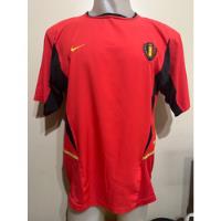 Camiseta Selección Bélgica Mundial Corea Japón 2002 T. L segunda mano  Argentina