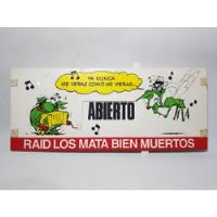 Antiguo Cartel Raid Abierto Cerrado Exc Estado Mag 57860 segunda mano  Argentina