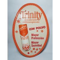 Antiguo Cartel Desodorant Trinity Plástico Relieve Mag 57841, usado segunda mano  Argentina