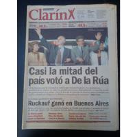 Usado, Clarín 25/10/1999 Triunfo De La Rúa Presidente Chacho E segunda mano  Argentina