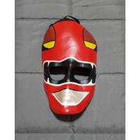 Mascara Power Ranger Rojo, Material Cuero, usado segunda mano  Argentina