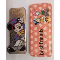 Lote De 2 Cartucheras De Chapa  Vintage Mickey Mouse Disney, usado segunda mano  Argentina