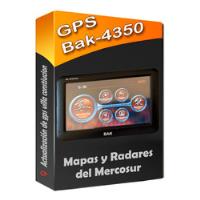 Actualización De Gps Bak 4350 Bt Igo Mapas Mercosur segunda mano  Argentina