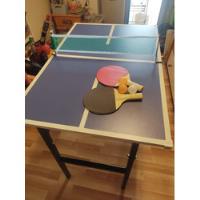 Mini Mesa De Ping Pong ( 90cm X 60cm X 75cm) Patas Plegables, usado segunda mano  Argentina