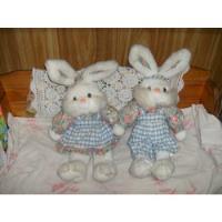 Muñecos De Peluche Lote De Dos Conejos ,perfecto Estado segunda mano  Argentina