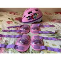 Usado, Kit Set De Proteccion Patin Rosa Princesas - Poco Uso segunda mano  Argentina