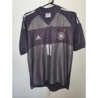 Camiseta Alemania Wc2002 Suplente Gris #11 Klose Talle M segunda mano  Argentina