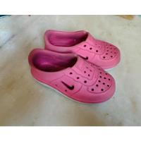 Usado, Zapatillas Tipo Crocs Rosas 7c Nena Nike segunda mano  Argentina