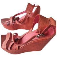 Zapatos De Plataforma - Rojo - Usados - Nº 40 segunda mano  Argentina