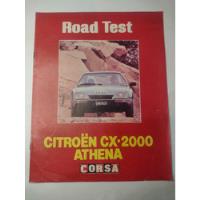 Usado, Suplemento Road Test Citroen Cx-2000 Athena Revista Corsa  segunda mano  Argentina