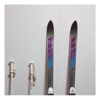 Tablas De Ski Esqui K2 160 Con Fijaciones Salomón Y Bastones, usado segunda mano  Argentina