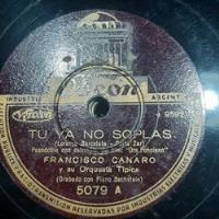Pasta Francisco Canaro Orq Tip Piano Bechstein Odeon C547 segunda mano  Argentina