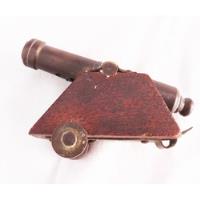 Cañon Goliat Antiguo Bronce Madera Miniatura Arma Juguete, usado segunda mano  Argentina