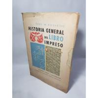 Antiguo Libro Historia Gral Libro Impreso Rosarivo Mag 58253 segunda mano  Argentina
