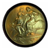 Medalla Banco Provincia Centenario 1922 Carcova 76,5mm, usado segunda mano  Argentina