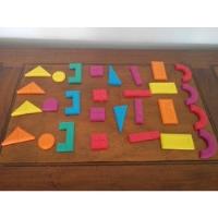 Juego De 28 Figuras Geometricas Magneticas Muy Coloridas , usado segunda mano  Argentina