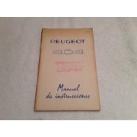 Manual Del Usuario Del Peugeot 404 (naftero) segunda mano  Argentina
