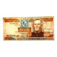 Uruguay Antiguo Billete N$ 5.000 Bco. Central Uruguay, usado segunda mano  Argentina