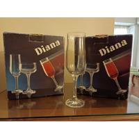 Copas Cristal Para Champagne Diana Vidrio 180cml X6 Piezas segunda mano  Argentina