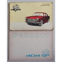 Set De Manuales Originales: Peugeot 404 Grand Prix 1971/72 segunda mano  Argentina