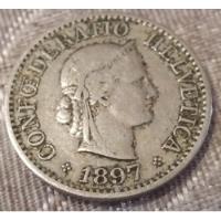 Moneda Suiza Confederación Helvética10 Céntimos Año 1897!!! segunda mano  Argentina