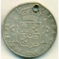 Bolivia Potosi Moneda Platra 8 Reales Carolus 1806 Pj Perf. segunda mano  Argentina