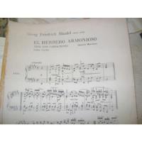 Partitura Piano El Herrero Armonioso Georg Friedrich Handel segunda mano  Argentina