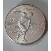 Moneda Juegos Olimpicos Panama 1970 Plata 5 Balboas Coleccio segunda mano  Argentina