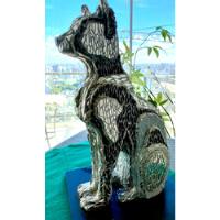 Escultura Gato 3d Tallado Espejo, Cristal, Mosaiquismo segunda mano  Argentina