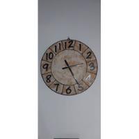 Reloj Pared En Hierro Y Madera, usado segunda mano  Argentina