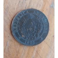 Usado, C-argentina Moneda Nacional 2 Centavos Patacon 1885 Cobre segunda mano  Argentina