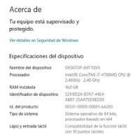 Notebook Hp Envy 17  Tactil 360  Intel I7 Nvidia Gt740m segunda mano  Argentina