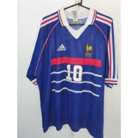Camiseta Seleccion Francia Azul 1998 #10 Zidane Talle Xl segunda mano  Argentina