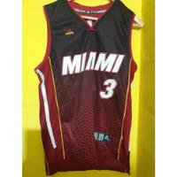 Basquet,camiseta Miami Heat Wade adidas  segunda mano  Argentina