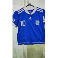 Usado, Camiseta Afa Selección Argentina 2010 Azul #10 Messi  segunda mano  Argentina